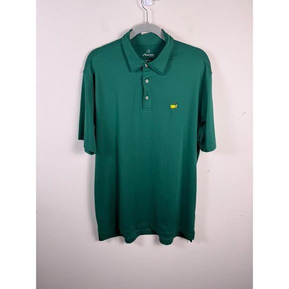 Masters Tech Other - Masters Tech Polo Shirt Green Performance Golf Stretch Augusta Large
